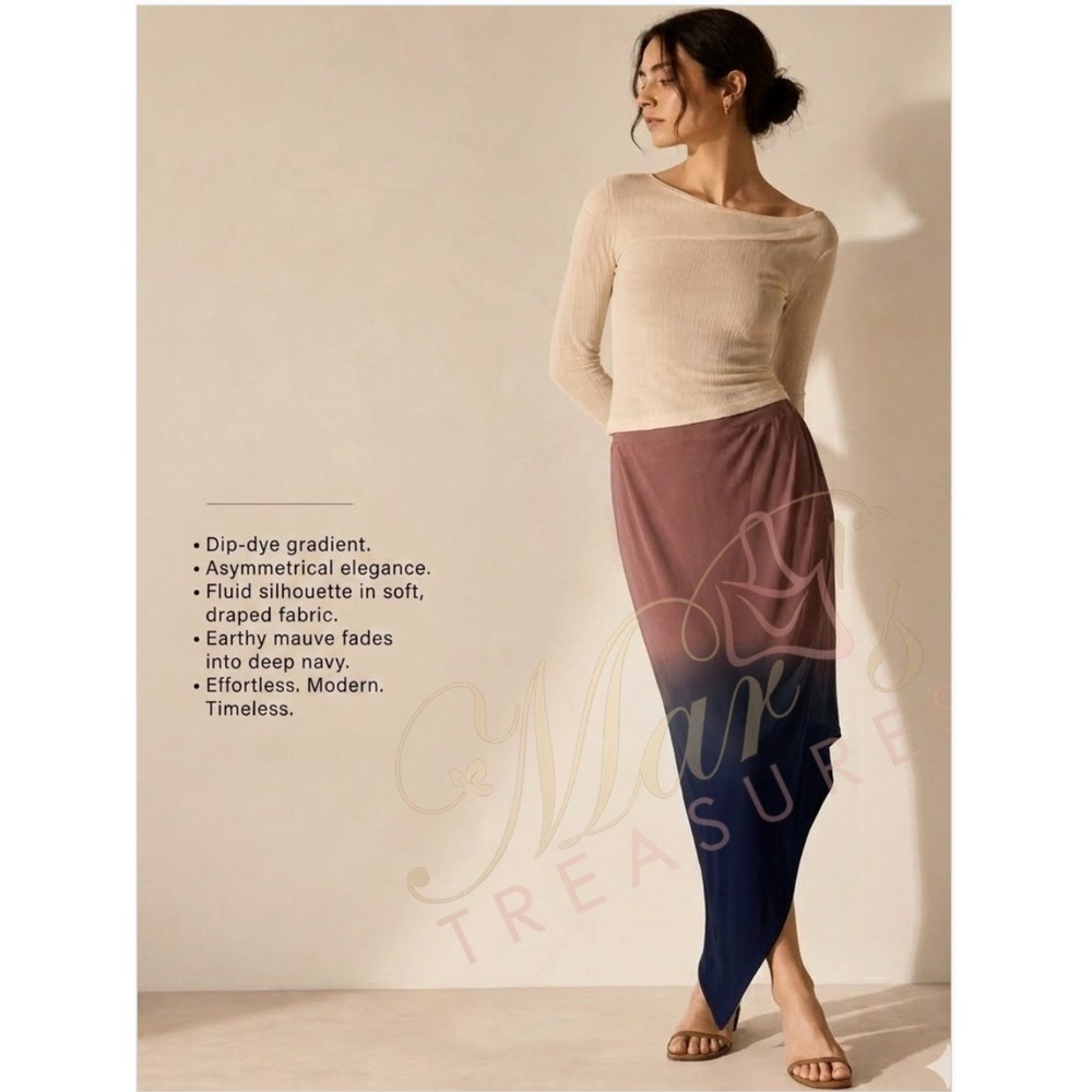 Young Fabulous & Broke Asymmetrical Midi Skirt